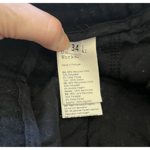 Universal Works Pleated Track Pant Wool Mens 36x30 Academia Sustainable Elastic - Picture 9 of 16